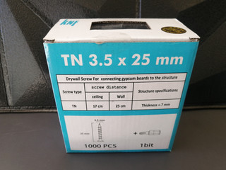 پیچ 2.5 TN کناف برند KNF - پنل به سازه، نوک تیز