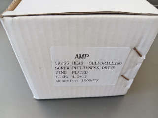 پیچ سر مته واشر دار برند AMP